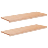 Window Sills 2 pcs Natural 110 x 40 x 2 cm Solid Beech Wood 42048163