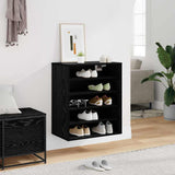 Shoe Cabinet Black Oak 60 x 35 x 70 cm Engineered Wood 862683