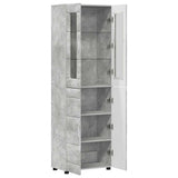 Highboard FLORIN Concrete Grey 60 x 35 x 182 cm Engineered Wood 3397917