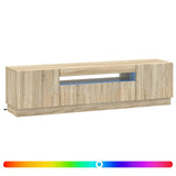 LED TV Cabinet Sonoma Oak Engineered Wood 897347