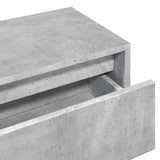 4 Piece Hallway Furniture Set Concrete Grey Engineered Wood 847922