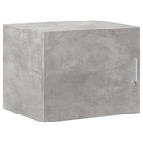 ZNTS Slim Storage Cabinet Concrete Grey 50x42.5x225 cm Engineered Wood 3281304