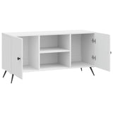 TV Cabinet High Gloss White 102 x 34.5 x 50 cm Engineered Wood 895619