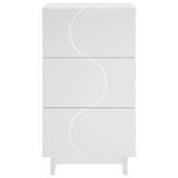 Bedside Cabinet White 33.5 x 34.5 x 60 cm Engineered Wood 8011423