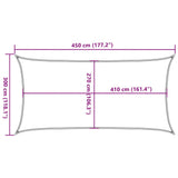 Sunshade Sail 160 g/m Rectangular Sand 3x4.5 m HDPE 4002040