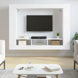 TV Cabinet White 152x22x113 cm Engineered Wood 833722