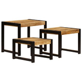 Nesting Tables 3 pcs Solid Mango Wood 247404