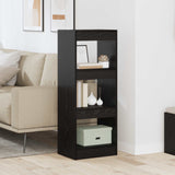 Book Cabinet Black oak 37 x 30 x 103 cm Engineered wood 880455
