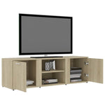 TV Cabinet Sonoma Oak 120x34x37 cm Engineered Wood 801164