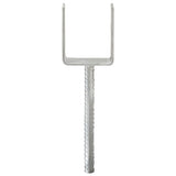 Fence Anchors 6 pcs Silver 10x6x30 cm Galvanised Steel 145318