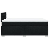 Box Spring Bed with Mattress Black 120x190 cm Fabric 3285843