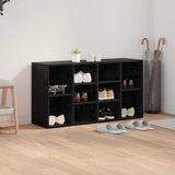 Shoe Bench Black Oak 103 x 30 x 54.5 cm Engineered Wood 875160