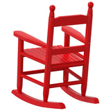 Rocking Chair for Children Red Solid Wood Poplar 4008882