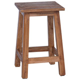 Stool Natural 30 x 30 x 47 cm Mahogany Wood 42012390