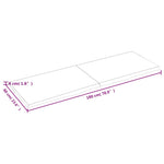 Bathroom Countertop Dark Brown 180x60x cm Treated Solid Wood 3156263