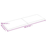 Bathroom Countertop Dark Brown 180x60x cm Treated Solid Wood 3156263