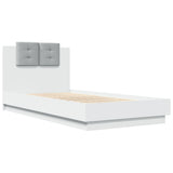 Bed Frame without Mattress White 90x190 cm Single 3209968