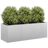 Planter 120x40x40 cm Galvanised Steel 860680