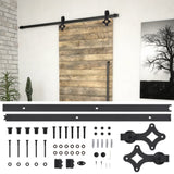 Sliding Door SKIEN Hardware Kit 183 cm Steel Black 145260