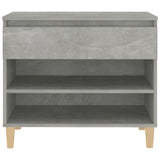 Shoe Cabinet Concrete Grey 70x36x60 cm Engineered Wood 819760