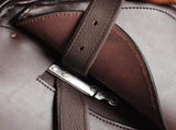 Horse Riding Saddle Set 16" Real Leather Brown 14 cm 5-in-1 90646