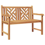 Garden Bench Brown 114 x 60 x 90 cm Solid teak wood 42001964