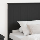 Headboard with Headboard Black Oak 100 cm Engineered wood 887792