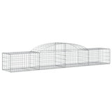 Arched Gabion Baskets 11 pcs 300x50x40/60 cm Galvanised Iron 3146656