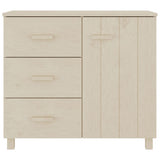 Sideboard HAMAR Honey Brown 90x40x80 cm Solid Pinewood 340428