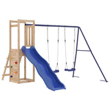 Outdoor Playset Natural Solid Pine Wood Large Durable 3155927