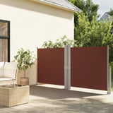 Retractable Side Awning Brown 140x1200 cm 318063