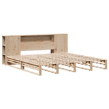 Bookcase Bed without Mattress 200x200 cm Solid Wood 3323887