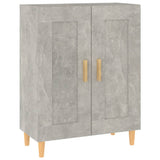 Sideboard Concrete grey Engineered wood, solid eucalyptus wood 812136