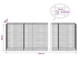 Gabion with 3.5 mm Wire and 5x10 cm Mesh 700x100x200 cm 3462968