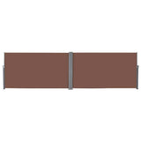 Retractable Side Awning 160x600 cm Brown 143681