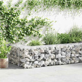 Gabion Wall with Covers Galvanised Steel 900x30x50 cm 147816