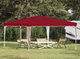 Pop-up Party Tent 288 x 288 x 245 cm Burgundy Oxford Fabric 42019752