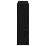 Bathroom Mirror Cabinet Black Oak 60 x 14.5 x 50 cm 889072