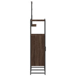 ZNTS 3 Piece Bathroom Cabinet Set Brown Oak Engineered Wood 3214353