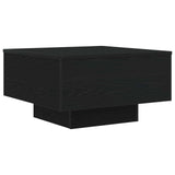 Coffee Table Black Oak 55 x 55 x31 cm Engineered Wood 862996