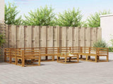 Outdoor Sofa Set 11 pcs Natural Solid Acacia Wood 3367072