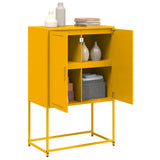 Highboard Mustard Yellow 68.5x38.5x107 cm Steel 846509