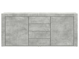Sideboard Concrete Grey 120 x 36 x 69 cm Engineered Wood 3333859