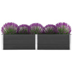 Garden Raised Bed 250x50x54 cm WPC Grey 49057
