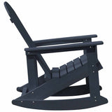 Adirondack Rocking Chairs 2 pcs Navy Blue HDPE 3335835