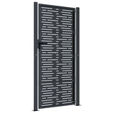 Garden Gate Anthracite 100x200 cm Steel Square Design 153195