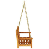 Garden Swing Bench Brown 119 x 35 x 47cm Solid Acacia wood 4105521
