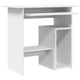 Desk White 80x45x74 cm Engineered Wood 801364