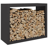 Firewood Rack Black 100x40x80 cm Steel 850975