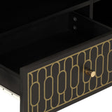 TV Cabinet 80x33x46 cm Solid Wood Mango 358337